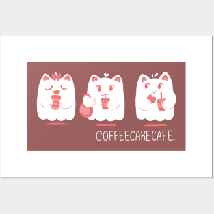 coffee cat cafe Posters and Art